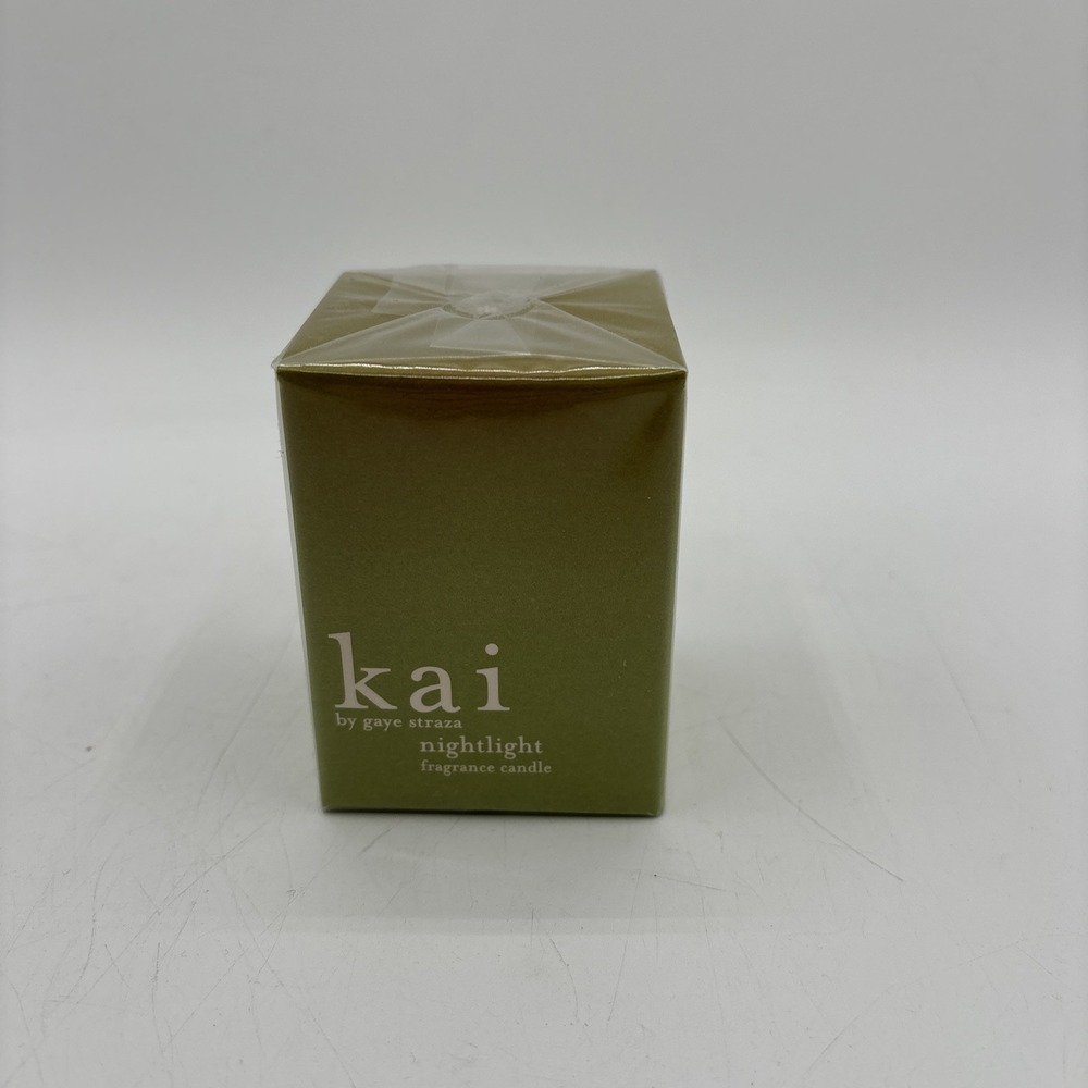 Kai NIGHTLIGHT Fragrance Candle 3 oz/85g 18 Hour Burn time Gardenia (2011??) NIB
